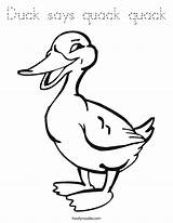 Quack Duck Says Coloring Built California Usa sketch template