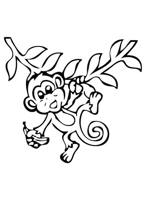 coloring pages funny monkey coloring page