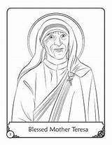 Teresa Coloring Mother Pages Drawing St Bosco Kids Blessed Catholic Therese Color Store Herald Dessin Saint Books Designlooter Potrait Downloads sketch template