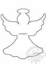 Angel Christmas Pattern Felt Ornaments Coloring sketch template