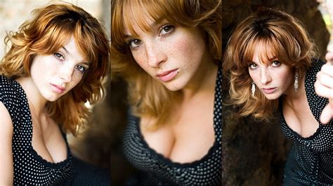 Hd Wallpaper Women Actress Vica Kerekes Redhead Freckles Sensual