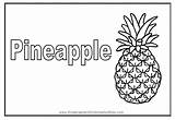 Pineapple Coloring Pages Fruit Spongebob House Template Printable sketch template