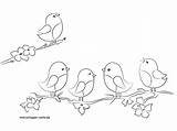 Fensterbilder Malvorlagen Fensterbild Kinderbilder Kostenlose Sommer Vogeln Fruhling Vögel Zweig sketch template