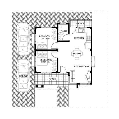 elvira  bedroom small house plan  porch pinoy house plans