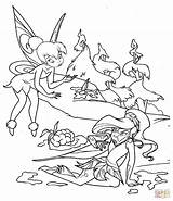Coloring Pages Tinkerbell Bad Fairy Drawing sketch template