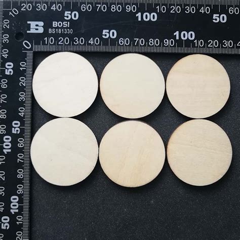 pcs mm blank unfinished wooden circle wood discs cutouts plain