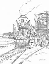 Coloring Pages Adult Colouring Printable Adults Train Trains Steam British Color Landscape Railway Book Sheets Choose Board Drawings Coupons sketch template