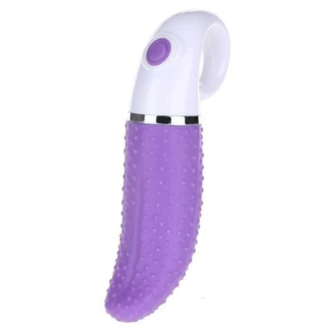Electric Silicone Tongue Oral Licking Toy Oral Vaginal Clitoral