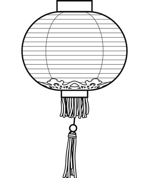 chinese lantern coloring sheet chinesenewyear coloringsheets