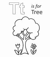 Tree Coloring Letter Printable Lowercase Uppercase Kids Through Sheet Playinglearning sketch template