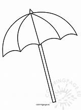 Umbrella Coloringpage sketch template