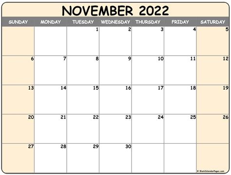 printable calendar november   printable calendar monthly