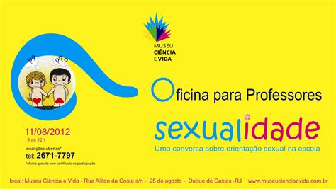 sexualidade é o tema da próxima oficina para professores fundação cecierj