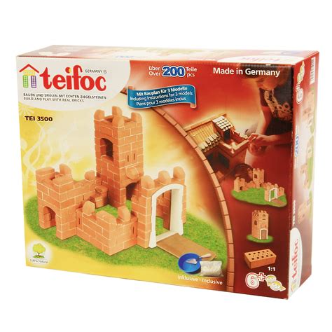 teifoc brick mortar castle building masonry kit walmartcom