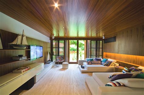 luxury wooden living room interior design ideas