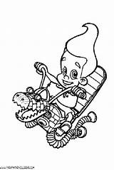 Jimmy Neutron Coloring Colouring sketch template
