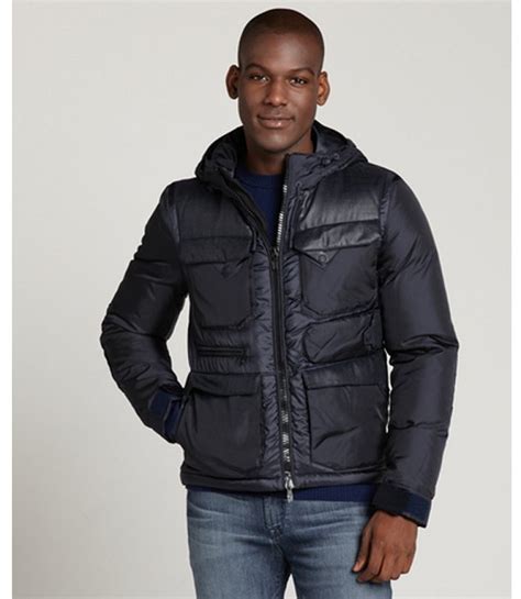 navy puffer coat moncler blue hooded puffer jacket   buy   wear
