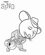 Sing Coloring Pages Movie Site sketch template