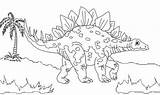 Stegosaurus Dino sketch template