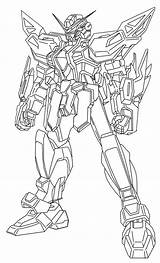 Gundam Wing Lineart Unamed sketch template