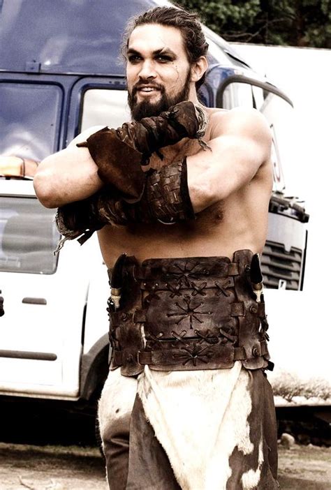 Behind The Scenes Of Game Of Thrones Jason Momoa As Khal