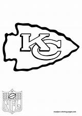 Coloring Pages Chiefs Kansas City Kc Nfl Printable Logo Print Logos Getdrawings Color Getcolorings sketch template