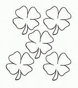 Coloring Clover Leaf Printable Four Pages Template Small Clipart Shamrock Print Sheets Trèfle Feuilles Flower Kids Library Google Spring Popular sketch template