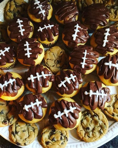 football cupcakes for game day desserts food football