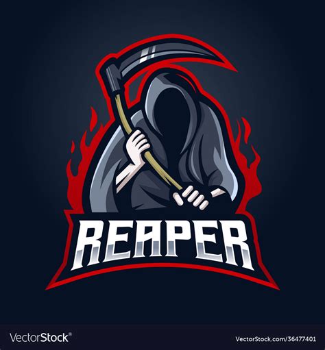 reaper logo royalty  vector image vectorstock