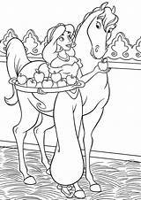 Jasmine Coloring Pages Disney Princess Aladdin Kolorowanka Wonder Horse Księżniczka Choose Board sketch template