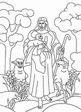 Good Shepherd Am Coloring Pages Jesus Getcolorings Color Printable sketch template