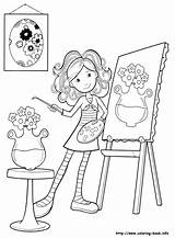 Coloring Girls Pages Groovy Paint Colorir Pintar Para Girl Microsoft Book Painting Colouring Colour Desenhos Desenho Kids Colorear Drawing Color sketch template