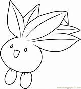 Oddish Pokémon Coloringpages101 sketch template