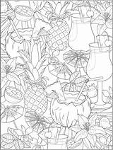 Coloring Pages Summer Publications Dover Food Doverpublications Book Adult Printable Kids Choose Board Welcome Da sketch template