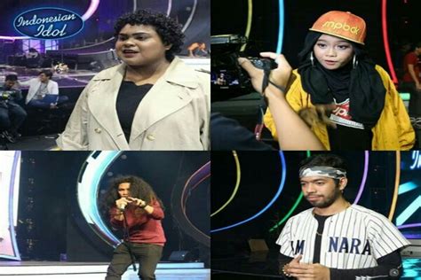 indonesian idol 7 peserta tampil joan dapat standing ovation dari maia dan ari lasso