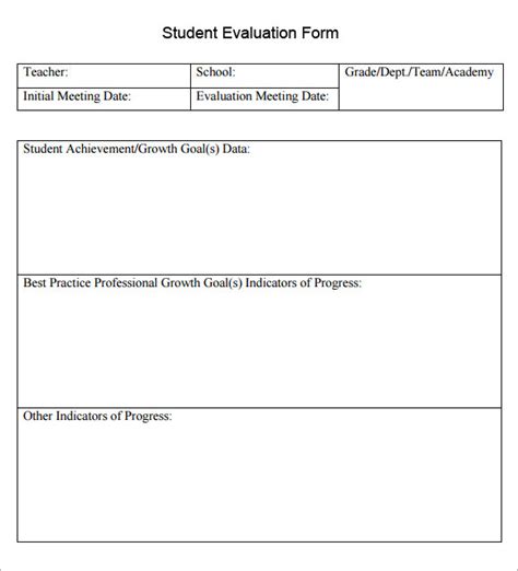 students evaluation