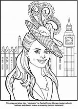 Coloring Pages Kate Royal Book Duchess Sheets Doverpublications Publications Dover Royalty Fashion Princess Fashions Cambridge Adult Rudisill Eileen Miller Printable sketch template