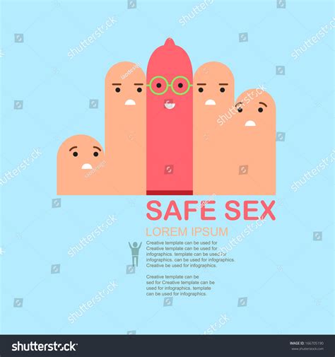 Condom Safe Sex Illustration Vector Design 166705190