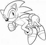 Coloring Pages Sonic Print sketch template