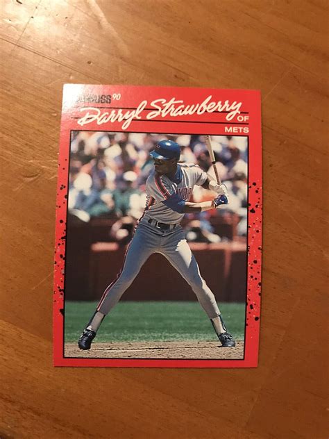 donruss darryl strawberry baseball card   york mets ebay
