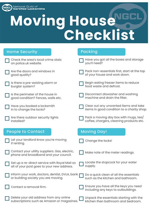 printable house moving checklist template