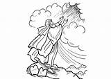 Moses Coloring Pages Cartoon sketch template