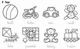 Brinquedos Ingles Inglês Educação Escreva Onlinecursosgratuitos Escolha sketch template