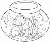 Fish Coloring Pages Kindergarten Preschool Mau Tranh Animals Printables Printable Sheets Worksheets Animal Color Con Tô Kids Bowl Online Màu sketch template
