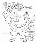 Sacco Babbo Claus Disegni Doni Pages2color Colorare sketch template