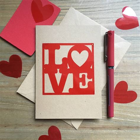 love valentines card   golden notonthehighstreetcom
