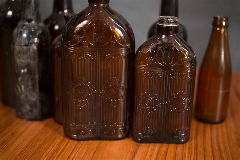 vintage apothecary bottles set   brown glass antique pharmacy bottles pharmaceutical