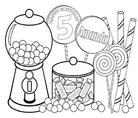 christmas candy coloring pages  getdrawings