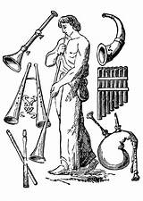 Instrumentos Colorare Strumenti Antichi Disegno Instrumente Instrumenten Musicali Alte Musical Celti Aulos Musica Chapter Sistro Ausmalbild Antigua Cornamusa Buccina Educolor sketch template
