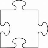 Puzzle Piece Clip Template Pieces Clipart Cliparts Related sketch template